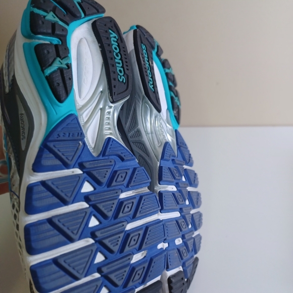 Saucony Women's Pro-Grid Guide 6 Running Shoes Silver Gray Blue Sz 9 No Insoles - Picture 7 of 7